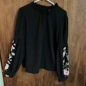 ASOS Floral embroidered blouse
